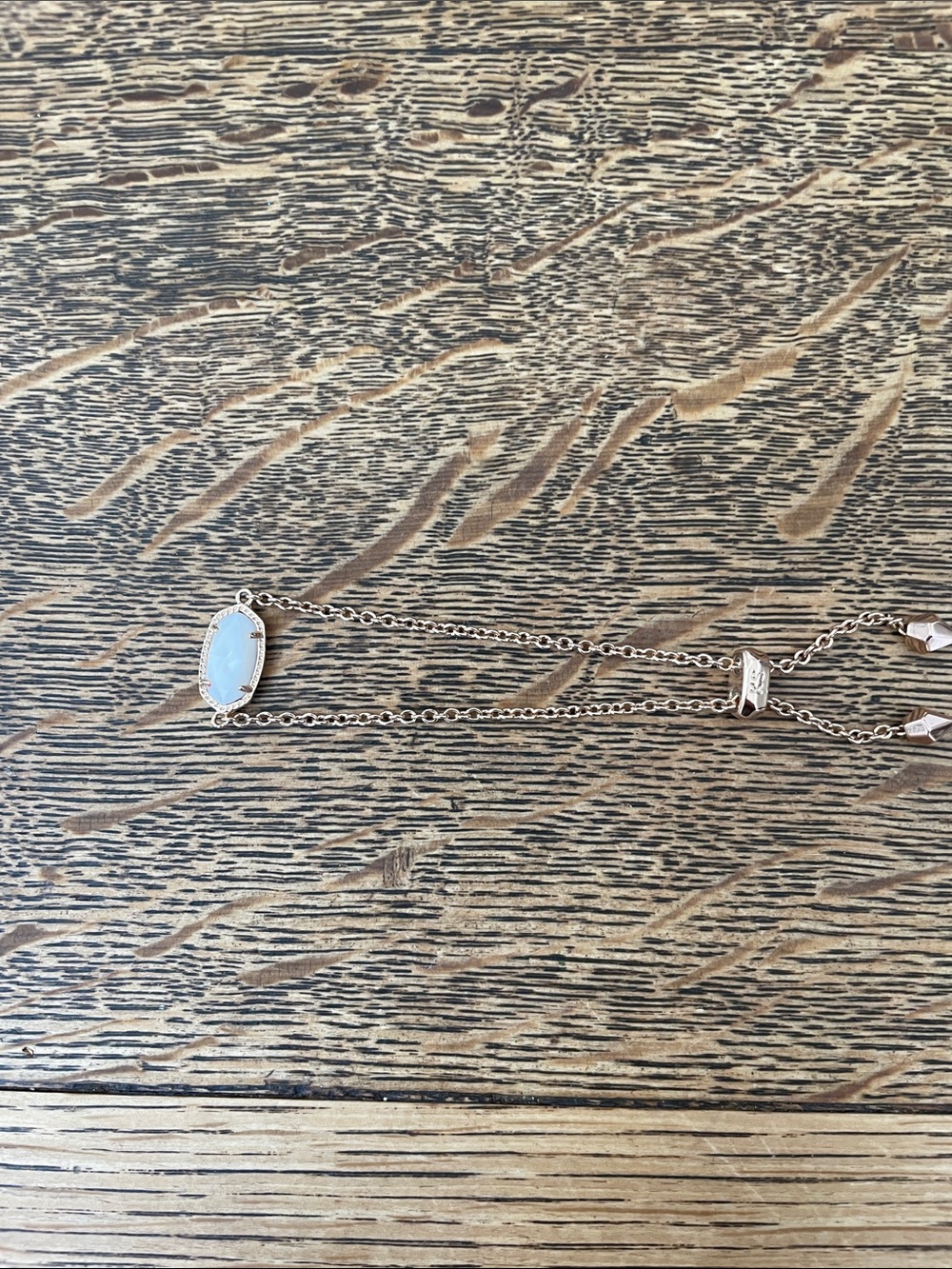 Kendra Scott White Stone and rose gold tone bracelet